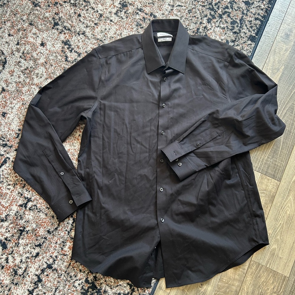 Calvin Klein black dress shirt